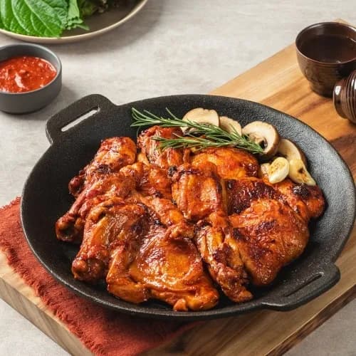 닭다리로 만든 닭갈비 간장 양념 800g 4팩 1박스