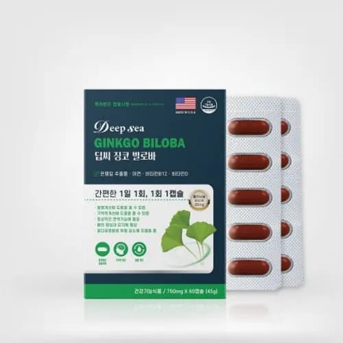 딥씨 징코 빌로바 750mg 60정