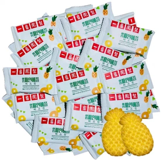 파인애플 달콤 비스킷 10g x 60개 (무료배송)