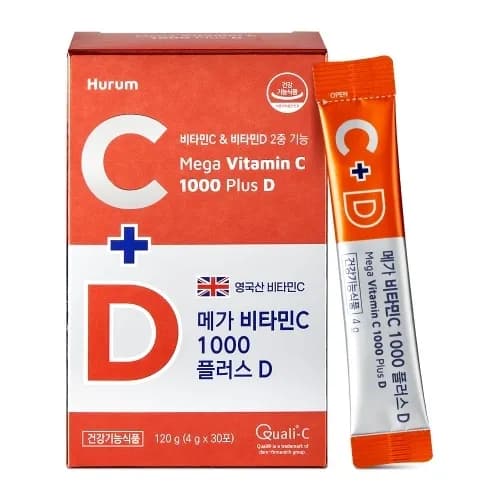 메가 비타민C 1000 플러스 D 4g*30포 x 1박스