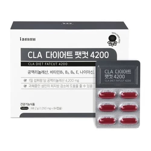 아이엠미 CLA 다이어트 팻컷 4200 1050mg 84캡슐 1박스