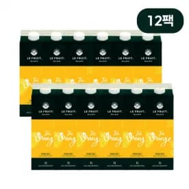 르프룻 오렌지 착즙주스 1L x 12팩 (1팩당 약 2,992원) (무료배송)