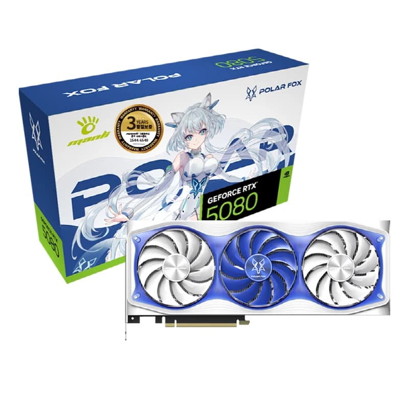 MANLI 지포스 RTX 5080 Polar Fox D7 OC 16GB