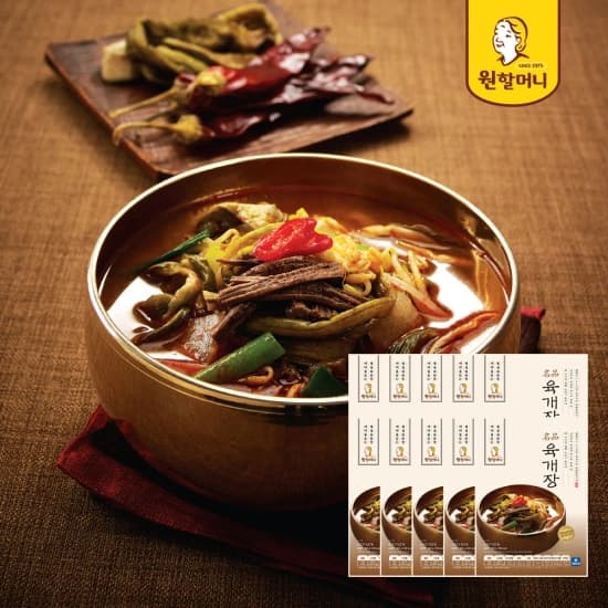 원할머니 명품 육개장 600g 10팩 (25,512원/무료 배송)