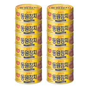 지마켓)동원 라이트 스탠다드 참치 150g 원터치 12개