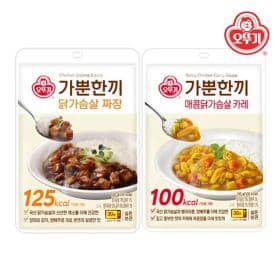 가뿐한끼 짜장 130g x 5개 + 카레 130g x 5개 (14,900원, u클럽12,670원/배송비무료)