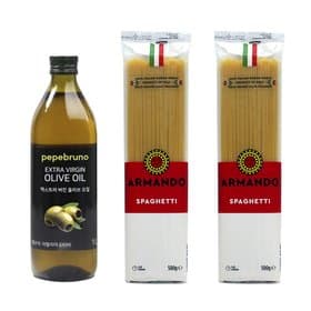 엑스트라버진 올리브오일 1L + 스파게티 500g x 2 (22,900원) (무료)