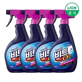 라이온 비트 O2 강력얼룩제거제 스프레이 500ml X 4개 (14,320원) (무료)