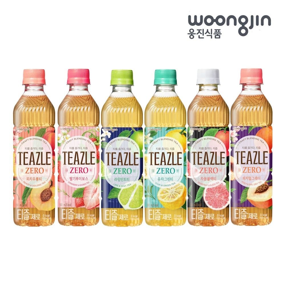 웅진 티즐 제로칼로리 블랜딩티 500ml 20페트 6종 택1