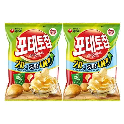 포테토칩 오리지널 132g 2봉