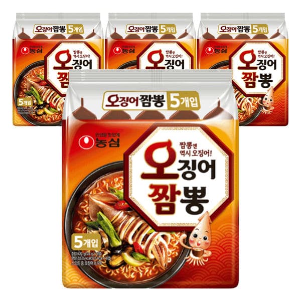 농심 오징어짬뽕 124g 20봉