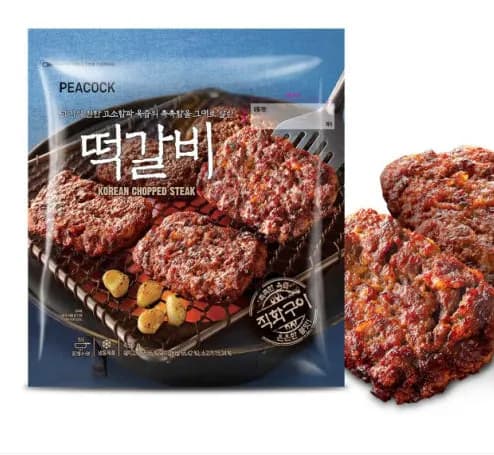 피코크 직화구이 떡갈비 450g 4팩