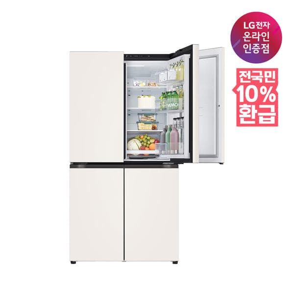 LG 디오스 오브제컬렉션 매직스페이스 T875MEE111 870L 1등급 4도어 냉장고