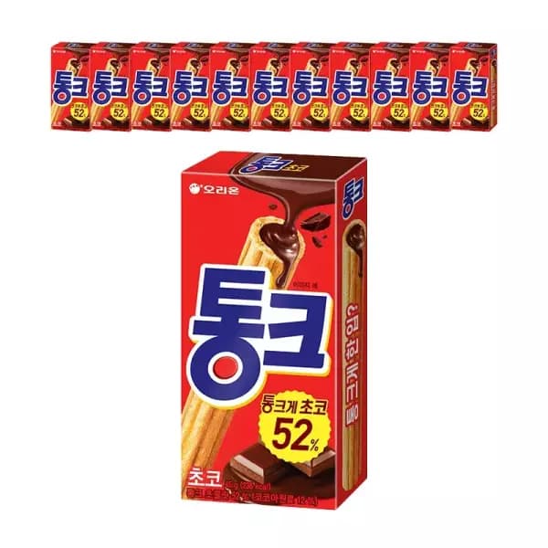 오리온 통크 초코, 45g, 12개 / 티멤버십 (8,380원) (무료)