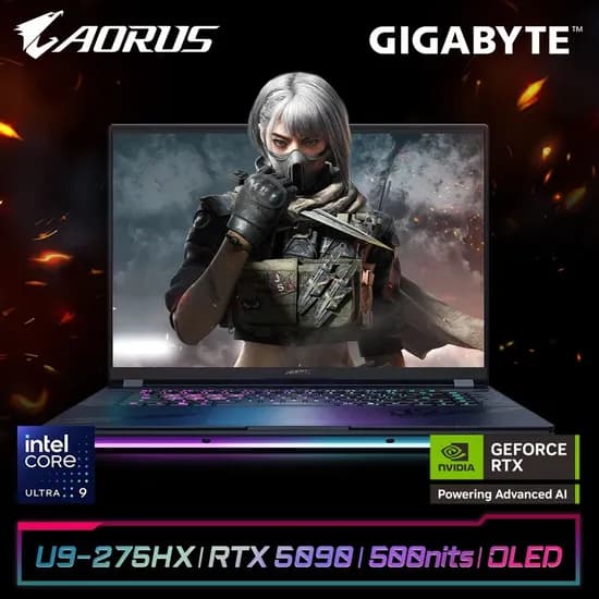 기가바이트 어로스 마스터 16 BZH 인텔 울트라9 RTX5090 OLED DCI-P3 100% (5,114,070원)