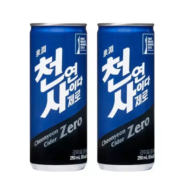천연사이다 제로 250ml x 30캔 (11,900원) (무료)