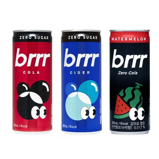 부르르 제로 수박 콜라 + 제로 콜라 + 제로 사이다 250ml X 각 30캔 (총60캔) 19,900원
