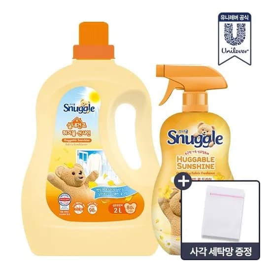 스너글 초고농축 섬유유연제 2L + 탈취제 470ml + 세탁망 증정 (14,900원)