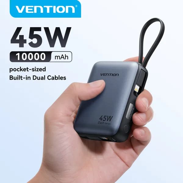 벤션 보조배터리 45W 10000mAh C타입/8핀 내장 22,941원