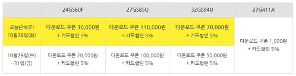 LG 게이밍모니터 24인치 27인치 32인치 나노IPS QHD 외 다양