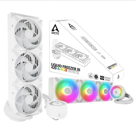 ARCTIC Liquid Freezer III 420 A-RGB 화이트 외 다양, 수량 20개