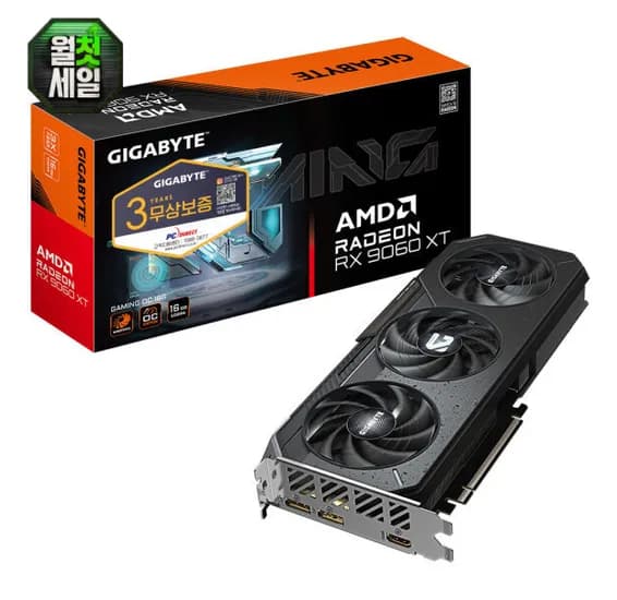 GIGABYTE 라데온 RX 9060 XT GAMING OC D6 16GB