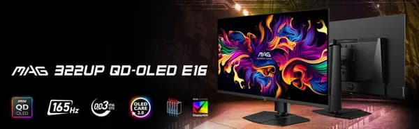 MSI MAG 322UP QD-OLED E16 4K 165 게이밍 모니터
