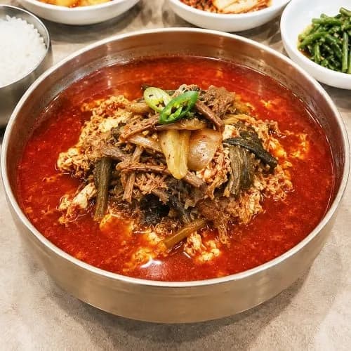 토종 고사리 육개장 600g 대파육개장 캠핑음식