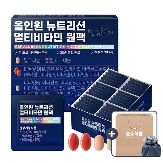 순수식품 올인원 뉴트리션 멀티비타민 원팩 1박스 (26,980원 / 무료)