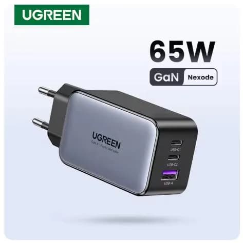 UGREEN 65W GaN 퀵 차지 4.0 3.0 타입 C PD 고속 충전기
