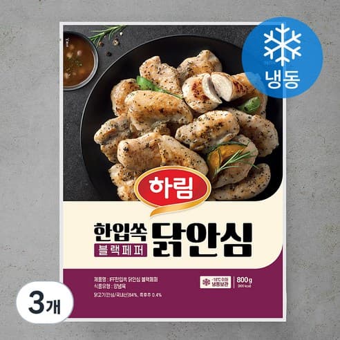 쿠팡 하림 iff 닭안심 블랙페퍼 3개 18,690원