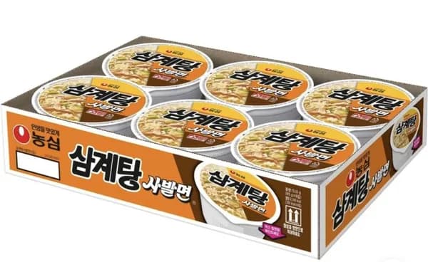 농심 삼계탕 사발면 85g, 6개 8980원 재입고