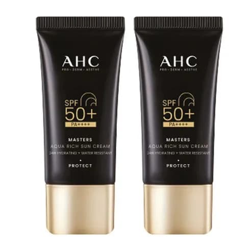 AHC 마스터즈 아쿠아 리치 선크림 SPF50+ PA++++, 30ml, 2개 / 9,400원
