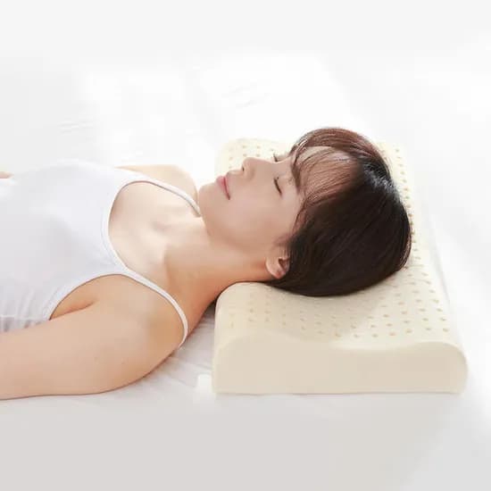 슬립스파 천연 라텍스 베개 경추 일자목 거북목 목디스크 낮은 기능성 수면