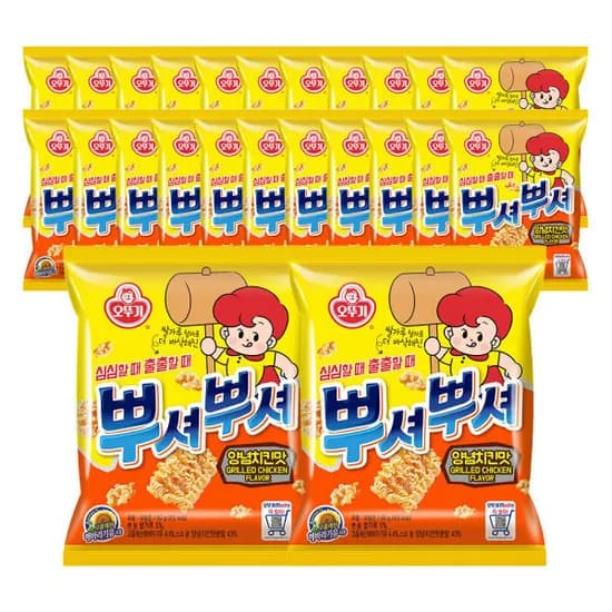 오뚜기 뿌셔뿌셔 양념치킨맛 90G 24개 /1박스