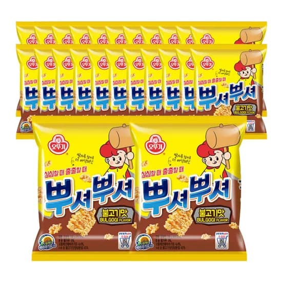 오뚜기 뿌셔뿌셔 불고기맛 90G 24개