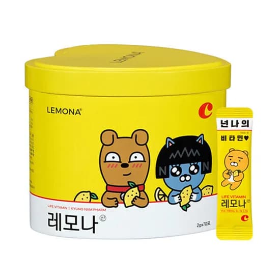 경남제약 레모나산 비타민C 70포_카카오프렌즈