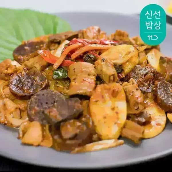 신림동 미림통통 양념순대 볶음 2인분 (순대+곱창+간)