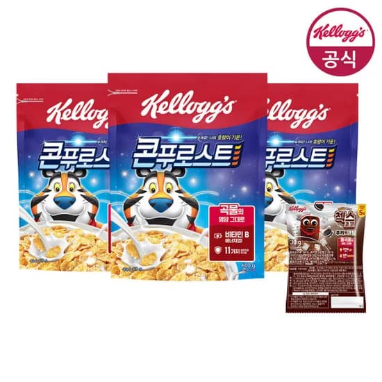 시리얼 콘푸로스트 600g x 3개 + 쿠키앤크림 30g