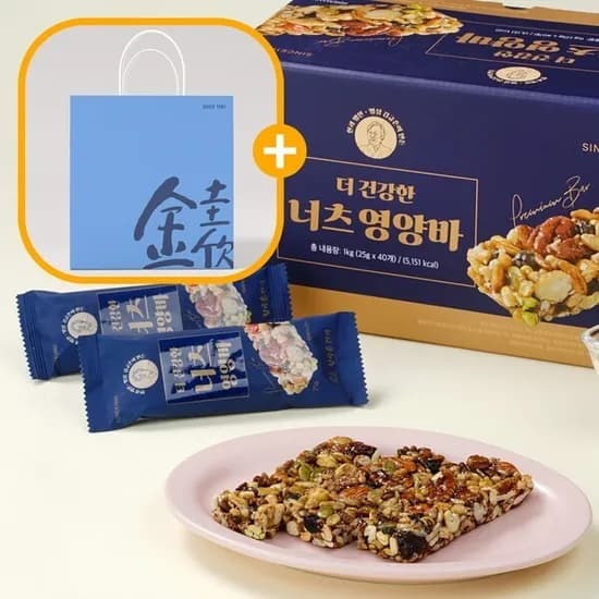 김규흔 한과 더 건강한 너츠 영양바 40개입