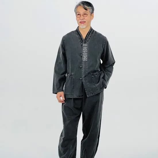 백제봉 생활한복 봄 가을 전통문양 20수 개량한복 저고리 바지 한벌 남자 여자 절복 남성 여성 법복 승복