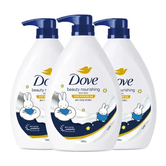도브 바디워시 1000ml 3개