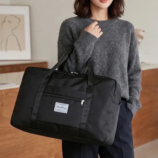 하루특가) 대용량 캐리어 보조 보스턴 백, 블랙, 2개