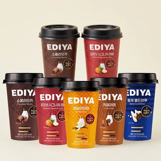 하루특가) 이디야 컵커피, 5종 혼합, 300ml, 10개