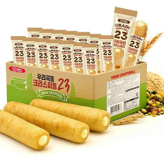 PICK) 오즈랜드 우리곡물 크리스피롤 23곡, 660g, 1박스