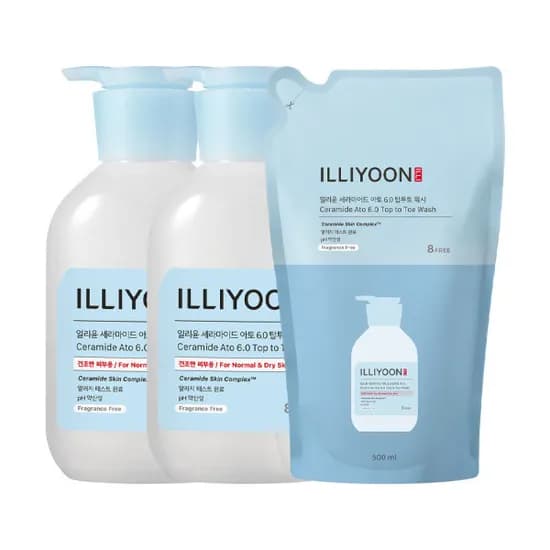 일리윤 세라마이드 아토6.0 탑투토워시 500ml 2개 + 리필 500ml