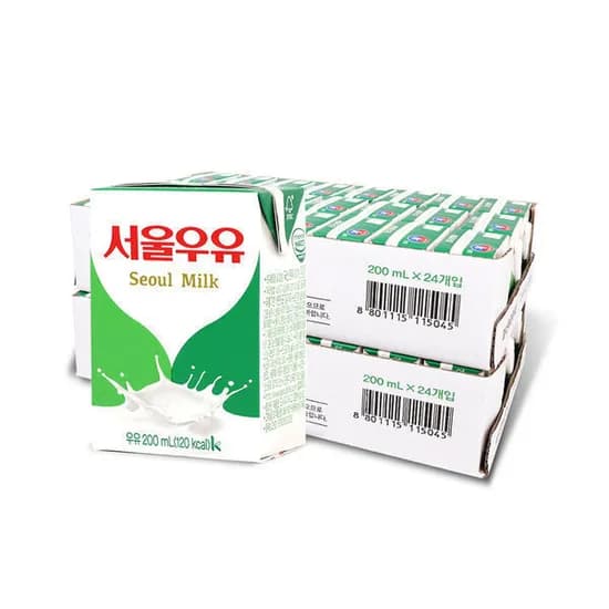 서울우유 멸균우유 200ml 24입+24입 (2박스) 우유/서울우유/멸균/멸균우유