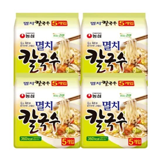 농심 멸치칼국수 98g 5입X4개 (20개)