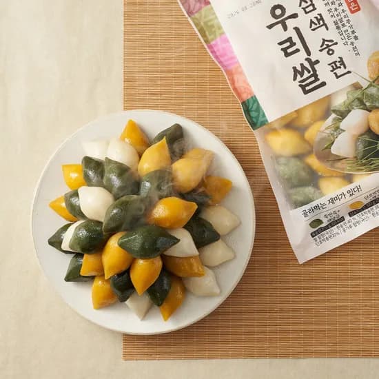 칠갑농산 정성담은 우리쌀 삼색송편 2kg (1kg+1kg) 명절 답례 선물