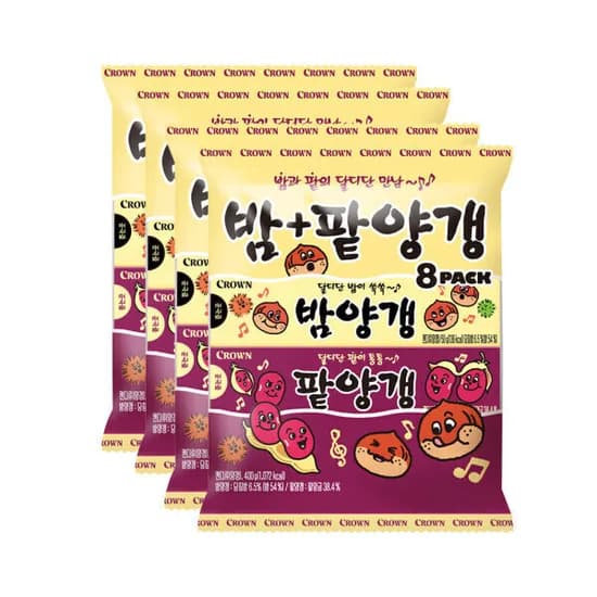 연양갱 8번들(밤양갱+팥양갱) 4팩(총32개)